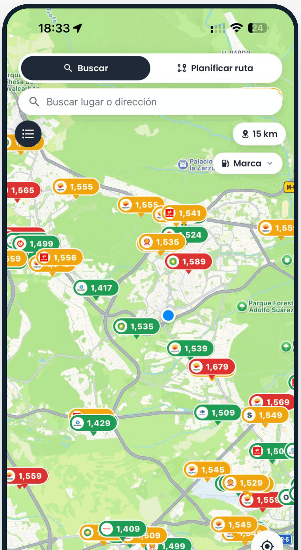 GASAFE: gasolineras con precios en el mapa